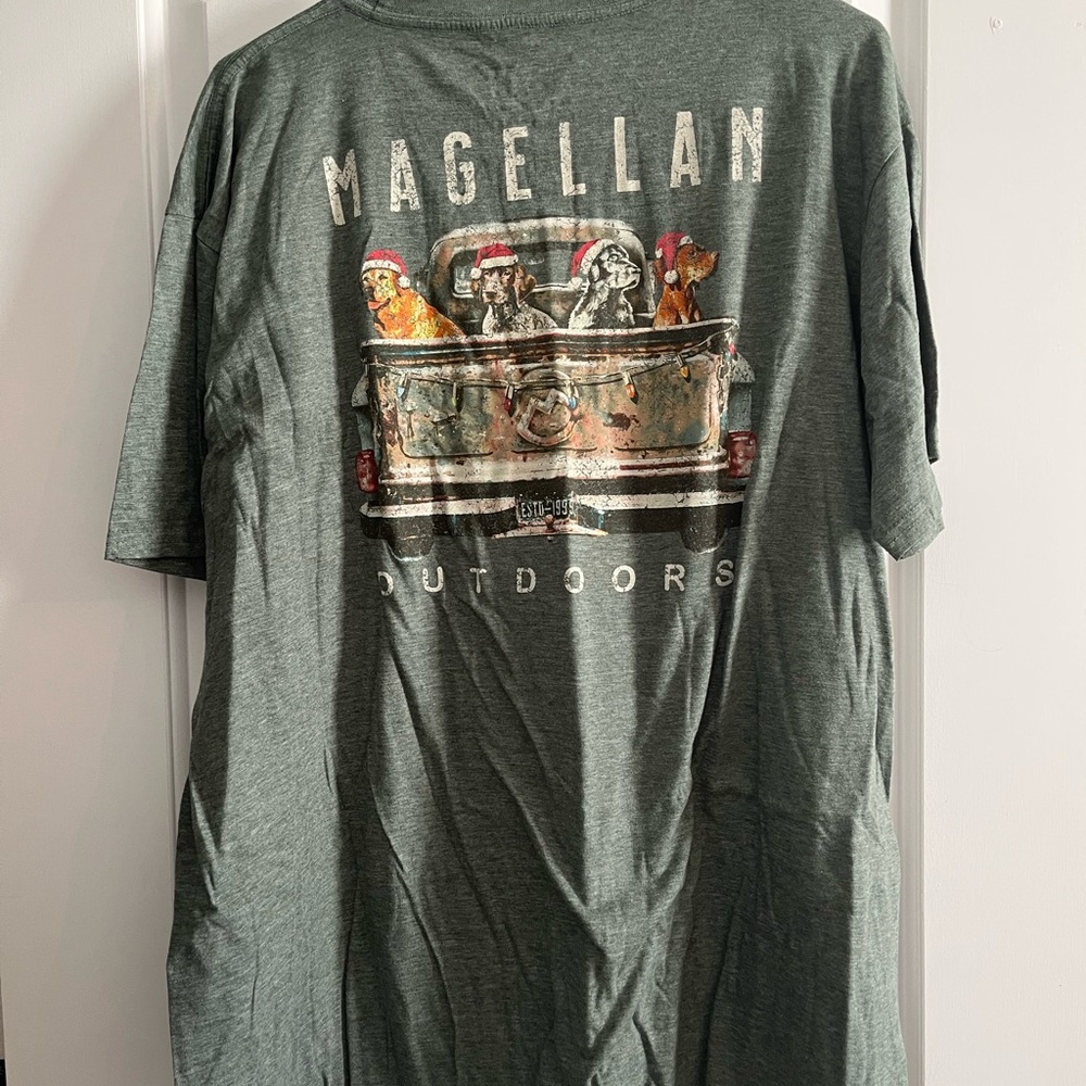 Magellan Outdoors Christmas Dogs Graphic Tee